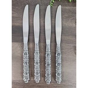Oneida Community Stainless VIOLA VOILA Table Butter‎ Knife Knives 9 Inch 4 Pc
